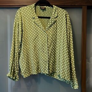 RAAG silk button-down blouse size S
